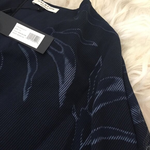 HALSTON HERITAGE Plunge Neckline Knee-Length Dress - Picture 7 of 8